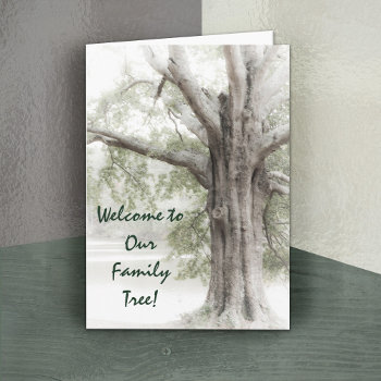 Welcome To Our Family Tree Notecard by vh_creativephoto at Zazzle