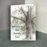 Welcome To Our Family Tree Notecard at Zazzle