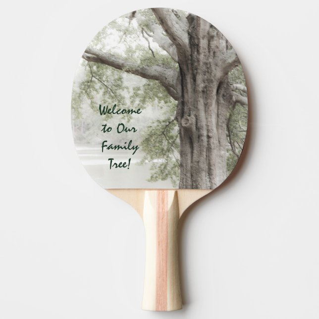 Welcome to Our Family Tree Ping Pong Paddle (Front)