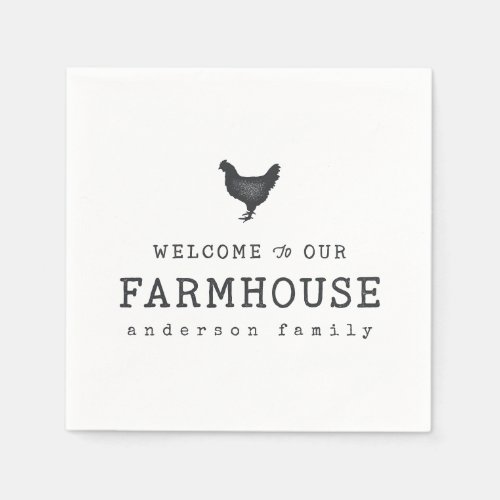 Welcome to our Farmhouse Country Rustic Chicken Napkins