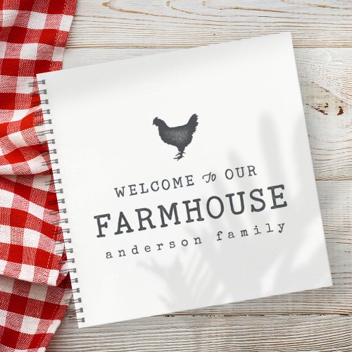 Welcome to our Farmhouse Country Rustic Chicken Notebook