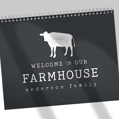 Welcome to our Farmhouse Country Rustic Cow Calendar