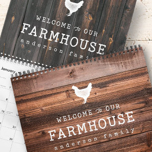 Welcome to our Farmhouse Country Rustic Wood Calendar