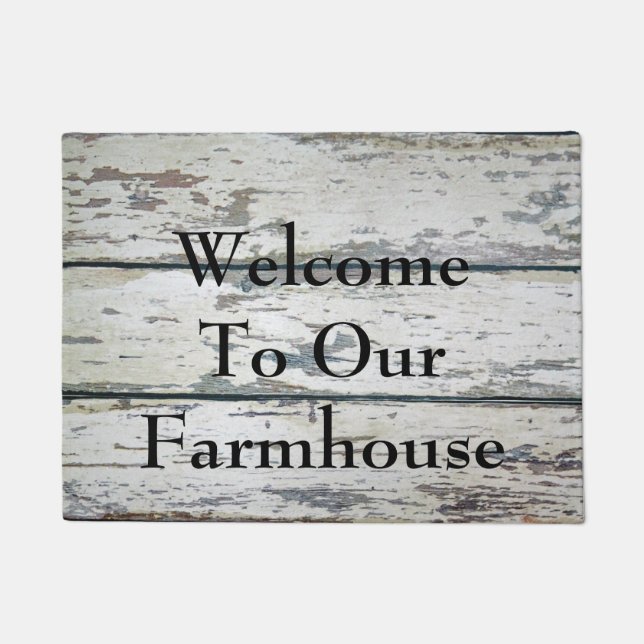 Welcome to our Farmhouse Doormat (Front)