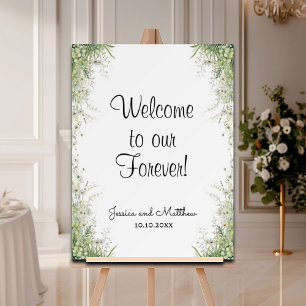 Welcome to our Forever Dusty Sage Wedding Foam Board