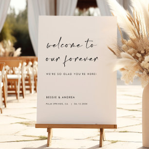 Welcome to our Forever Wedding Sign
