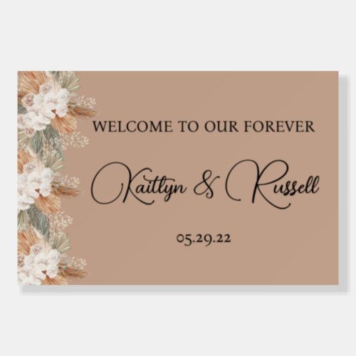 Welcome to our Forever  Welcome Wedding Sign