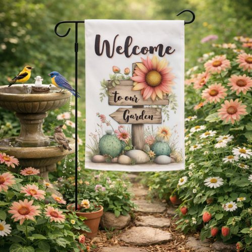 Welcome to Our Garden Flag