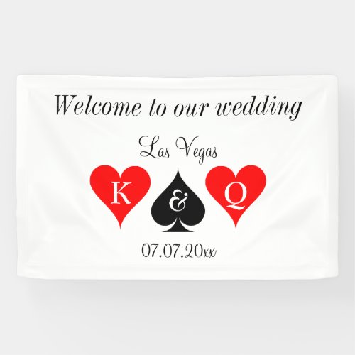 Welcome to our grand Las Vegas wedding banner sign