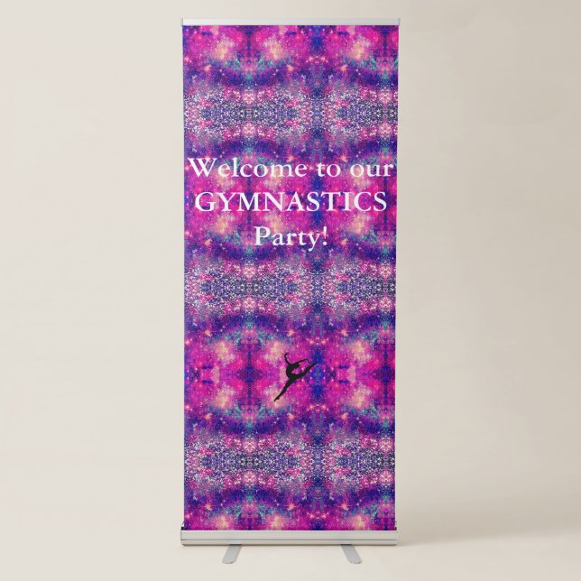 Welcome to our Gymnastics Party Banner (Front)