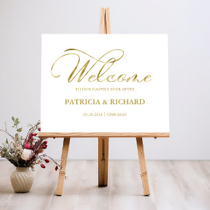 Welcome To Our Happily Ever After Wedding Sign