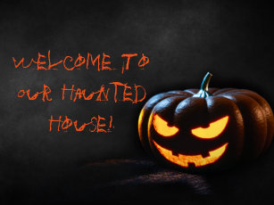 Welcome To Our Haunted House 18" x 24" Door Mat