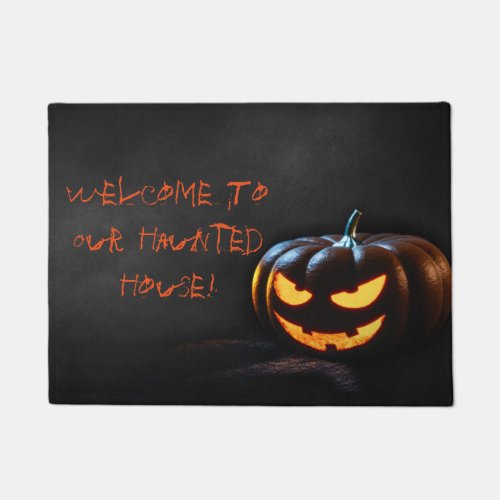 Welcome To Our Haunted House 18 x 24 Door Mat