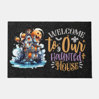 Welcome to our haunted house doormat