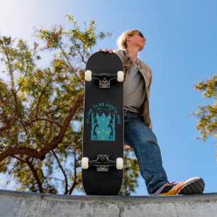 WELCOME TO OUR HAUNTED HOUSE funny halloween Skateboard