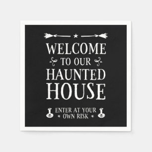 Welcome To Our Haunted House Napkins