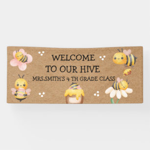 Welcome to our hive bee Classroom banner reveal