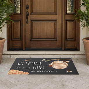 Welcome to Our Hive Personalized Doormat