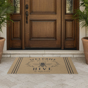 Welcome to Our Hive Personalized Doormat