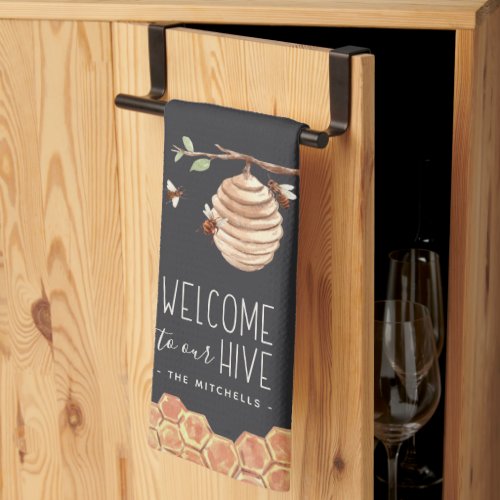 Welcome to Our Hive Personalized Kitchen Towel