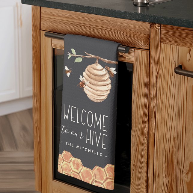 Welcome to Our Hive Personalized Kitchen Towel (Creator Uploaded)