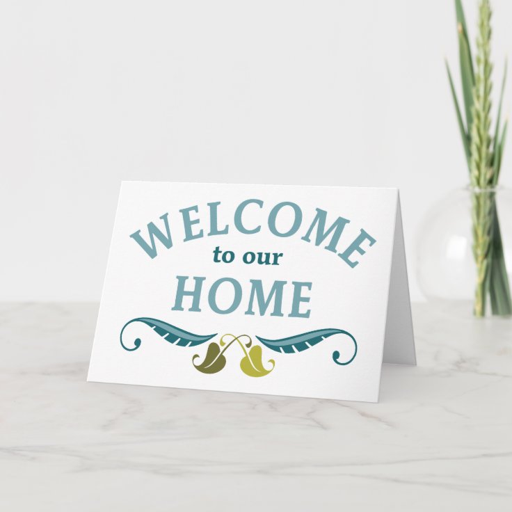 Welcome to Our Home Card | Zazzle