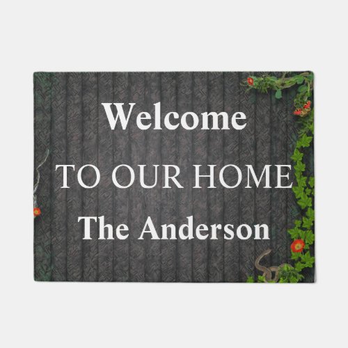 Welcome to Our Home Custom Family Name Door Doorma Doormat