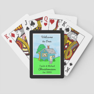 Welcome to our Home Cute Lil House Poker Cards