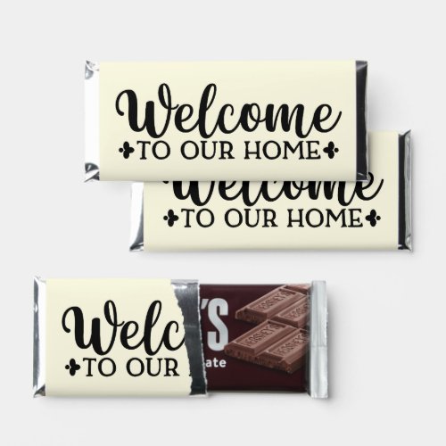 Welcome To Our Home Design Hershey Bar Favors