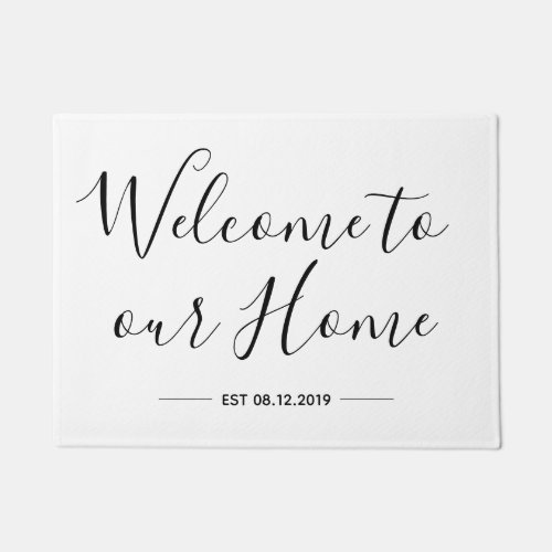 Welcome to our Home Door Mat Farmhouse Doormat