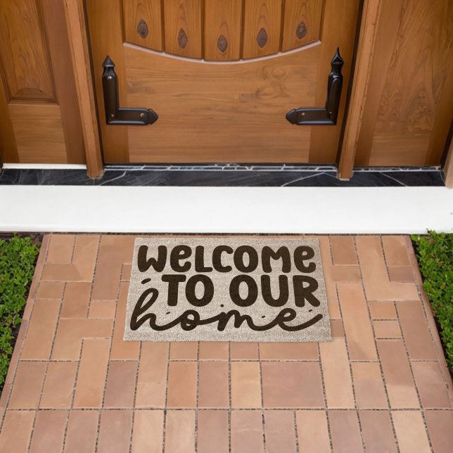 Welcome To Our Home Fiber Doormat (Insitu (Outdoor))