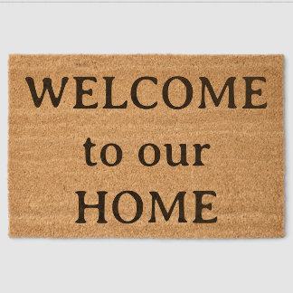 Welcome to our Home Fiber Doormat