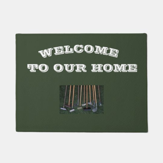 Welcome To Our Home Golfer S Doormat