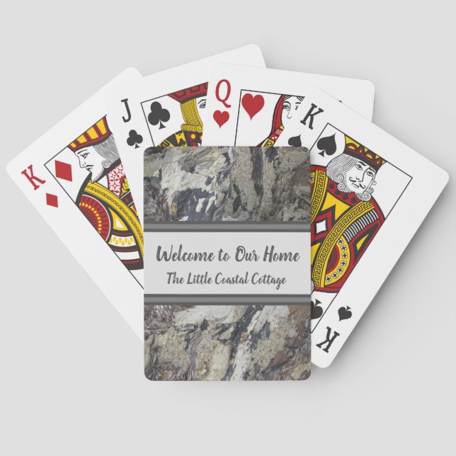 Welcome to Our Home Guest Beach House Poker Cards (Back)