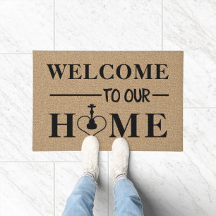 Welcome To Our Home Hookah Funny Arab Theme Doormat