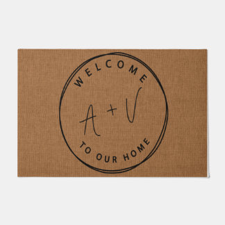 Welcome To Our Home Mat, Couples Gifts Doormat