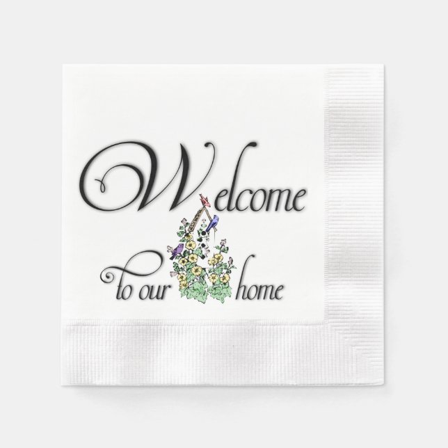 Welcome to Our Home Napkins (Front)