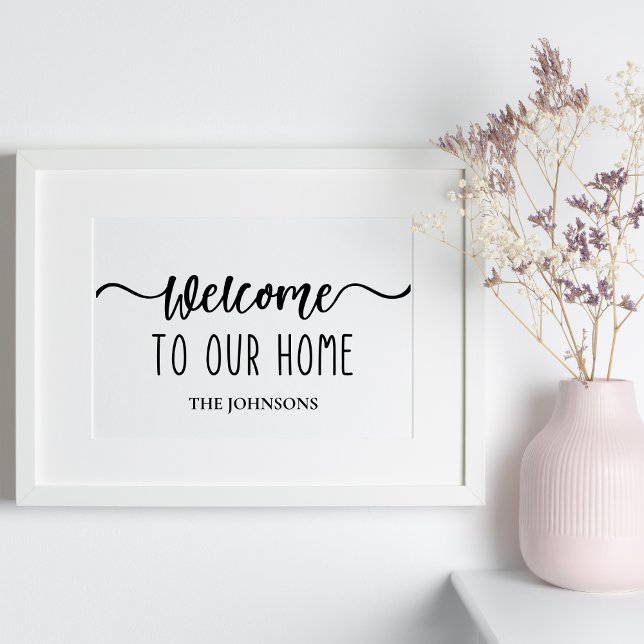 Welcome To Our Home Personalized Family Poster (Creator Uploaded)