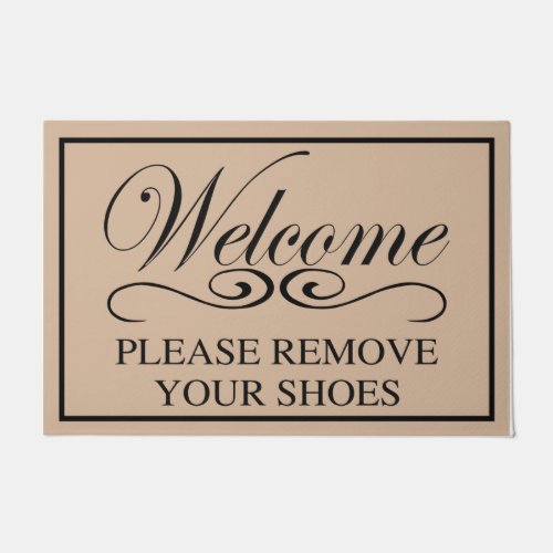  Welcome To Our Home Please Remove Your Shoes  Doormat