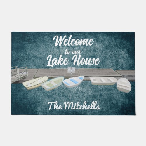 Welcome To Our Lake House House Doormat