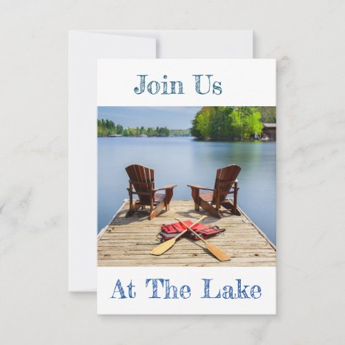 WELCOME TO OUR LAKE HOUSE HOUSEWARMING INVITE