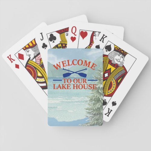 Welcome to Our Lake House Playing Cards