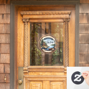 Welcome to Our Lake House Window Cling