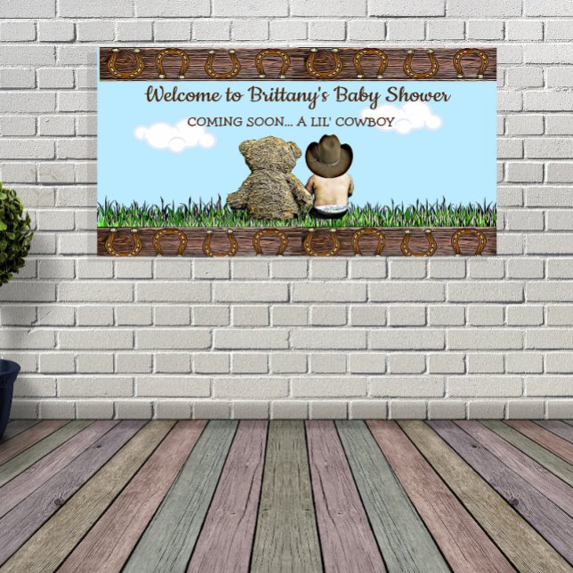Welcome to Our Lil' Cowboy Ethnic Baby Boy  Banner (Creator Uploaded)