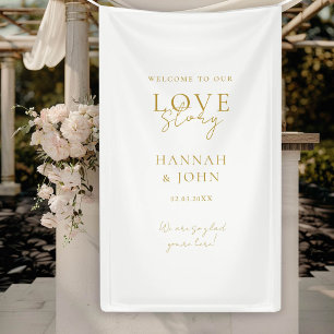 Welcome to our Love-Story! Elegant, modern,  Banner