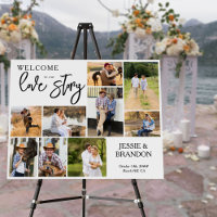 Welcome to our Love Story Multi Photo Wedding