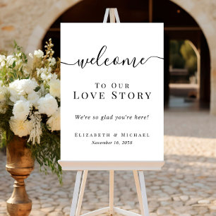 Welcome To Our Love Story Wedding Foam Board