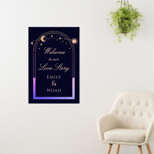 Welcome To Our Love Story Wedding Welcome Sign