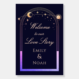 Welcome To Our Love Story Wedding Welcome Sign