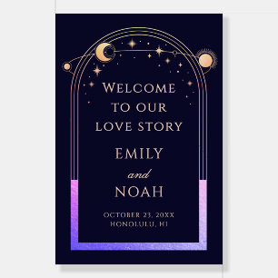Welcome To Our Love Story Wedding Welcome Sign